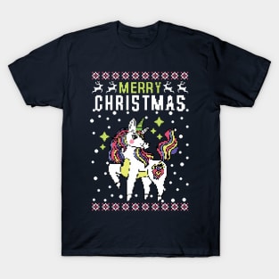 Merry Christmas Unicorn T-Shirt